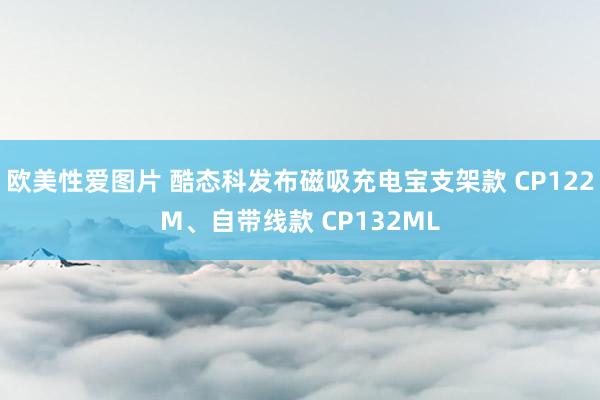 欧美性爱图片 酷态科发布磁吸充电宝支架款 CP122M、自带线款 CP132ML