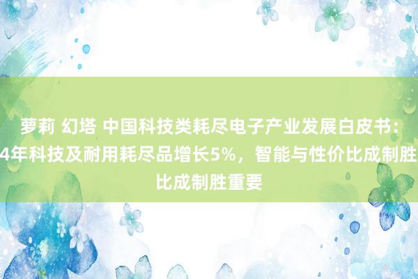 萝莉 幻塔 中国科技类耗尽电子产业发展白皮书：2024年科技及耐用耗尽品增长5%，智能与性价比成制胜重要