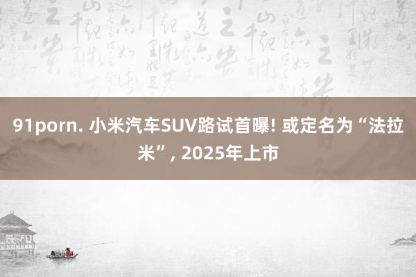 91porn. 小米汽车SUV路试首曝! 或定名为“法拉米”， 2025年上市