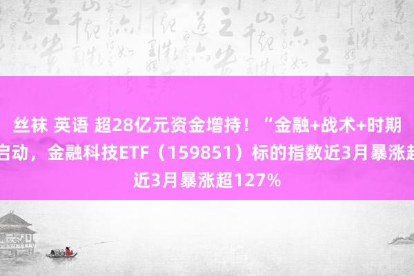 丝袜 英语 超28亿元资金增持！“金融+战术+时期”三端启动，金融科技ETF（159851）标的指数近3月暴涨超127%