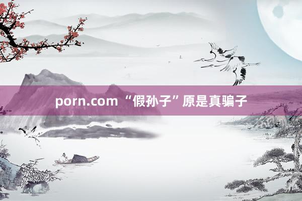 porn.com “假孙子”原是真骗子