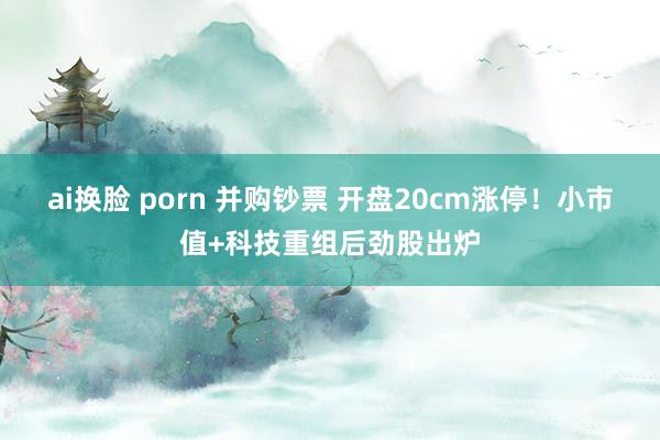 ai换脸 porn 并购钞票 开盘20cm涨停！小市值+科技重组后劲股出炉